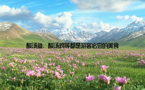 酸汤鱼、酸汤鸡等都是游客必尝的美食